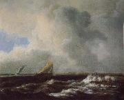 Vessels in a Choppy sea Jacob van Ruisdael